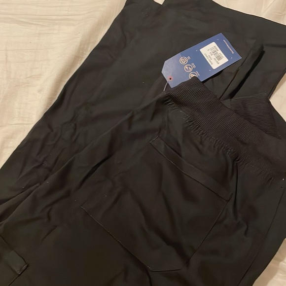 NWT Cherokee workwear professionals modern classic petite S black scrub pants - Picture 4 of 5